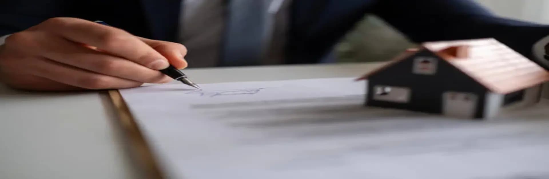 Person signing a form