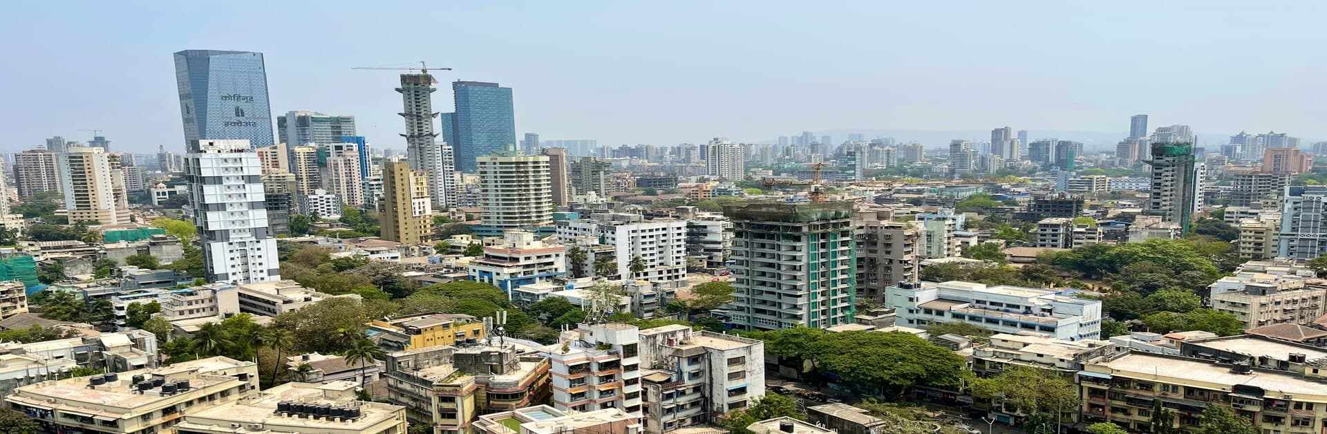 Aerial view of residential communities in Kandivali East Mumbai