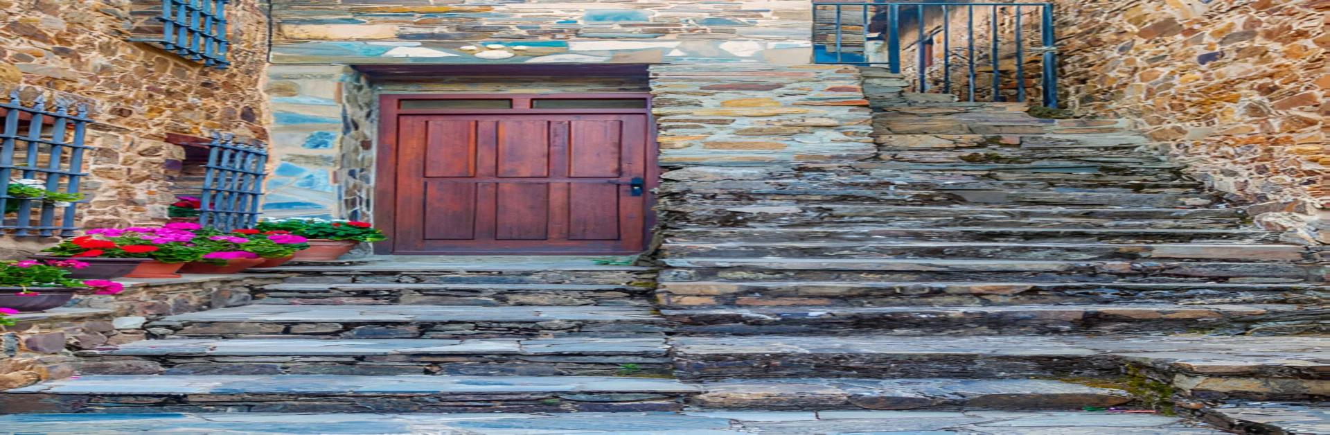 design of stairs outside the house