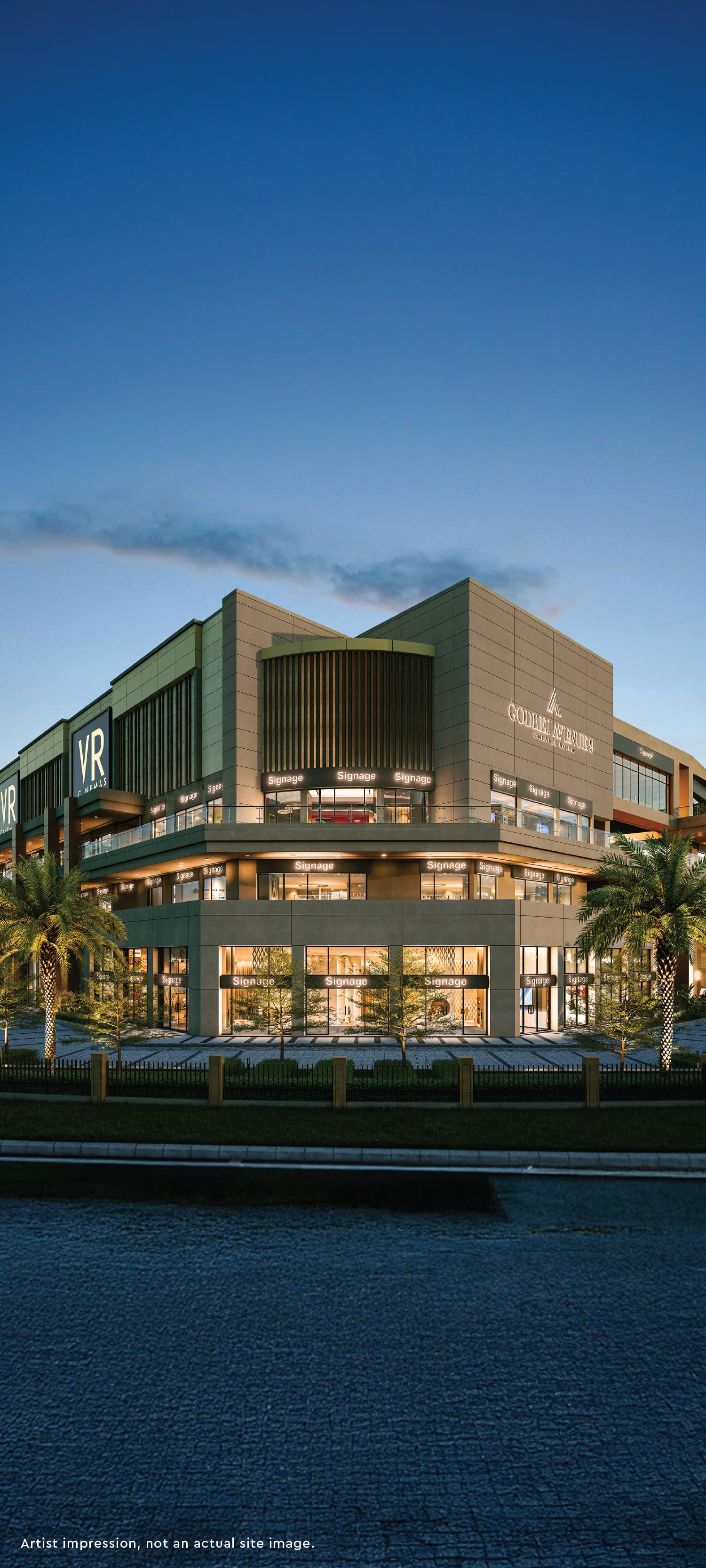 Modern commercial property at Godrej Avenue 9, Sector 27 Noida