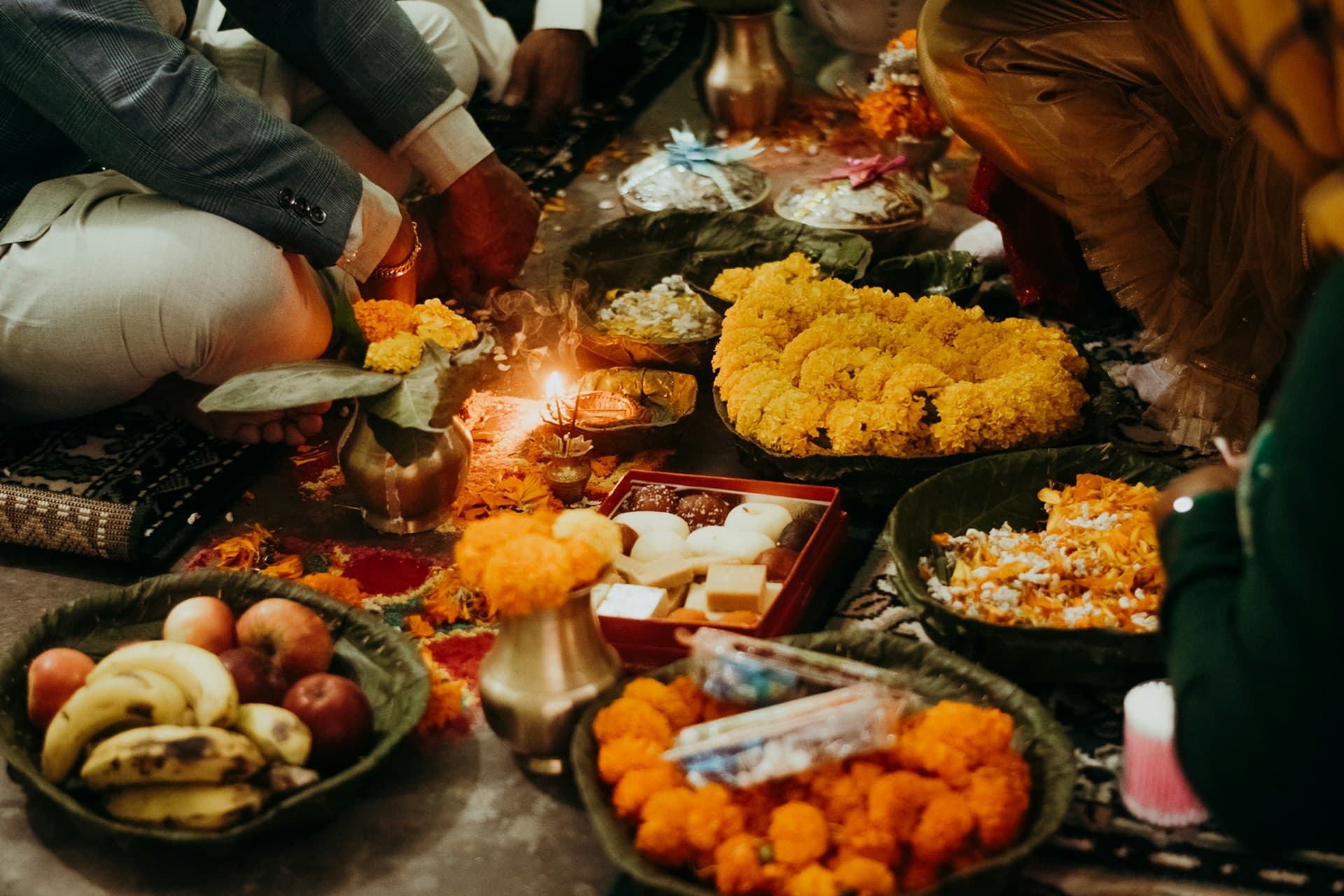 Eco-friendly griha pravesh celebration with sustainable home decorations