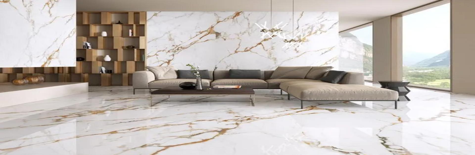 living room italian marble