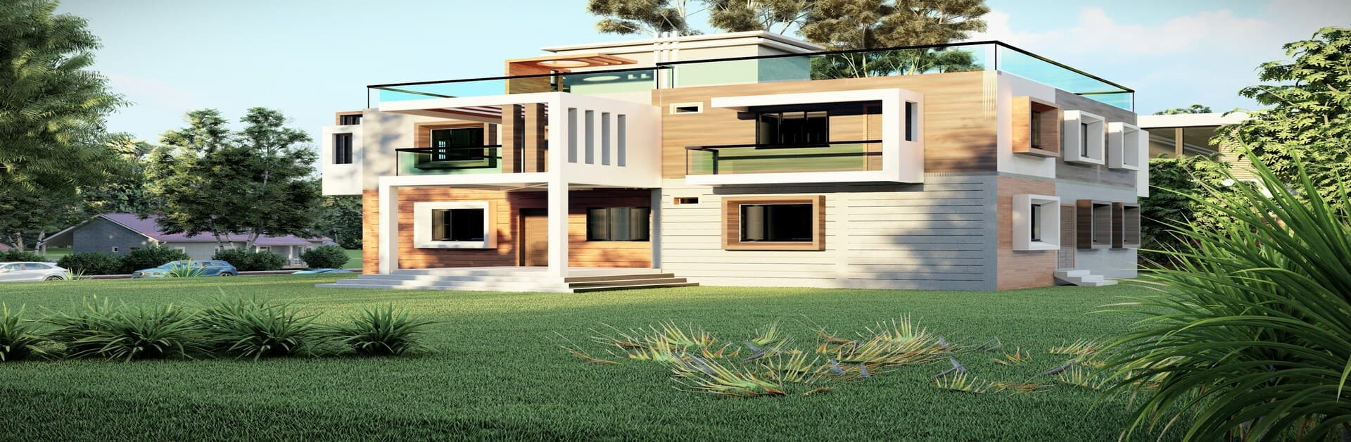 Plot vs villa comparison showing land investment and modern villa in gated community