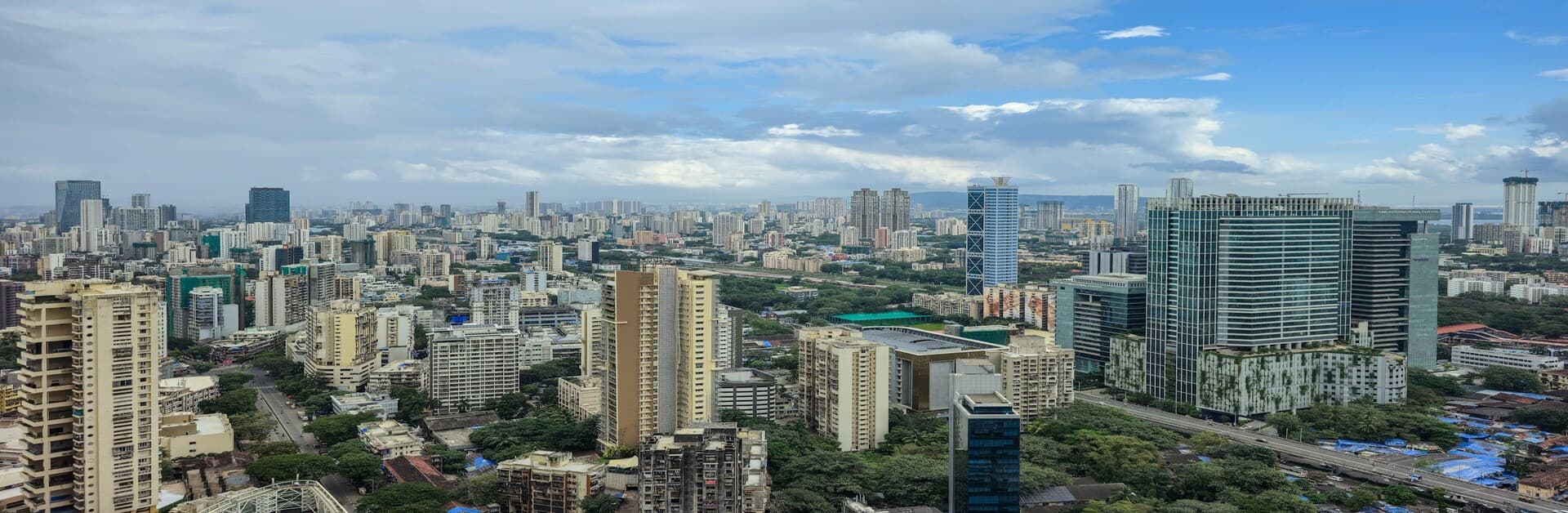 Kharghar skyline with modern residential projects