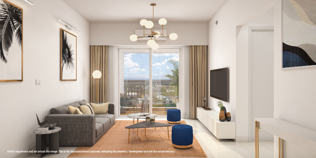 Godrej Hillside 3, Living Room View