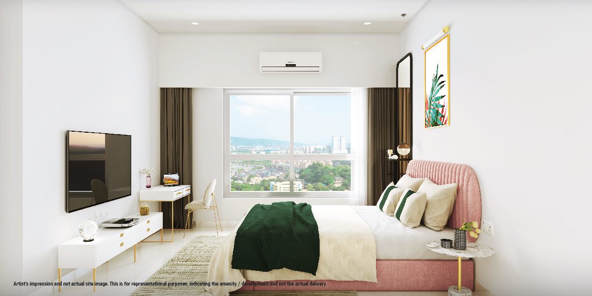 Godrej Hillside 3, Sample Bedroom View