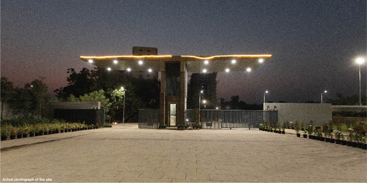 Godrej Icon, Sector 88A, Gurgaon | Actual Entrance View at Night