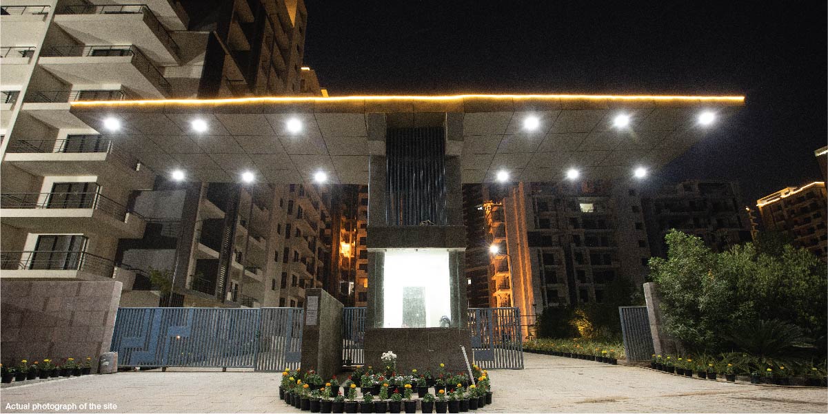 Godrej Icon, Sector 88A, Gurgaon | Actual Night View of Entrance