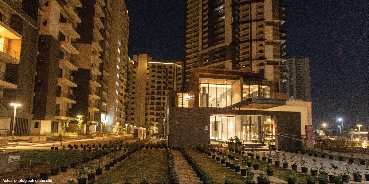 Godrej Icon, Sector 88A, Gurgaon | Actual Site Clubhouse Night View 2