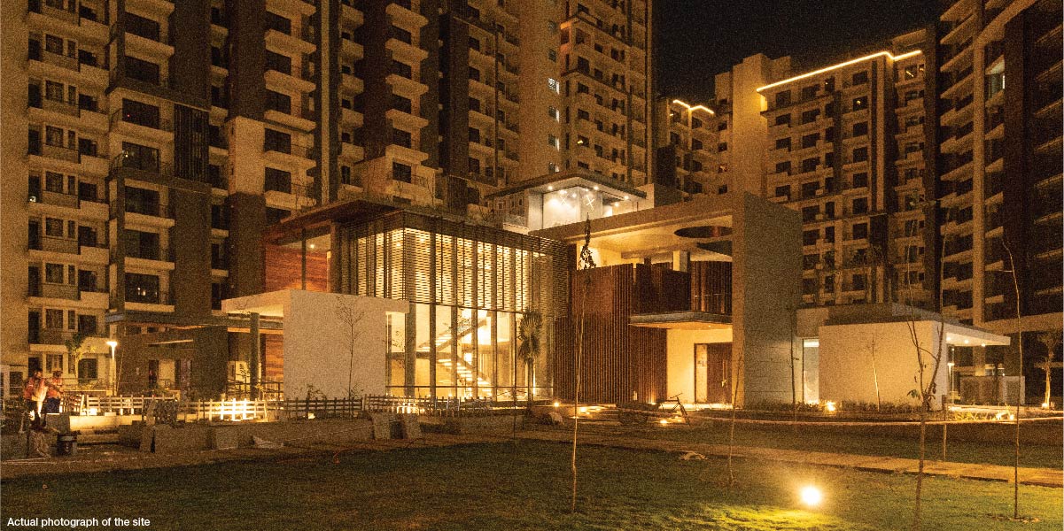 Godrej Icon, Sector 88A, Gurgaon | Actual Site Clubhouse Night View 4