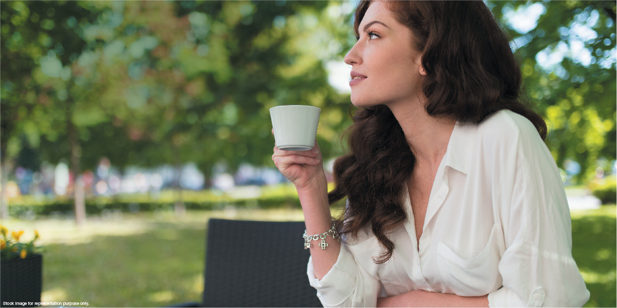 Coffee break at café and restaurant