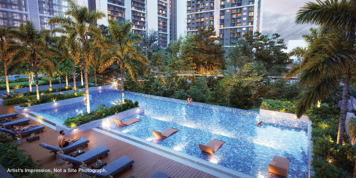 Godrej Woods Noida Swiming Pool Area