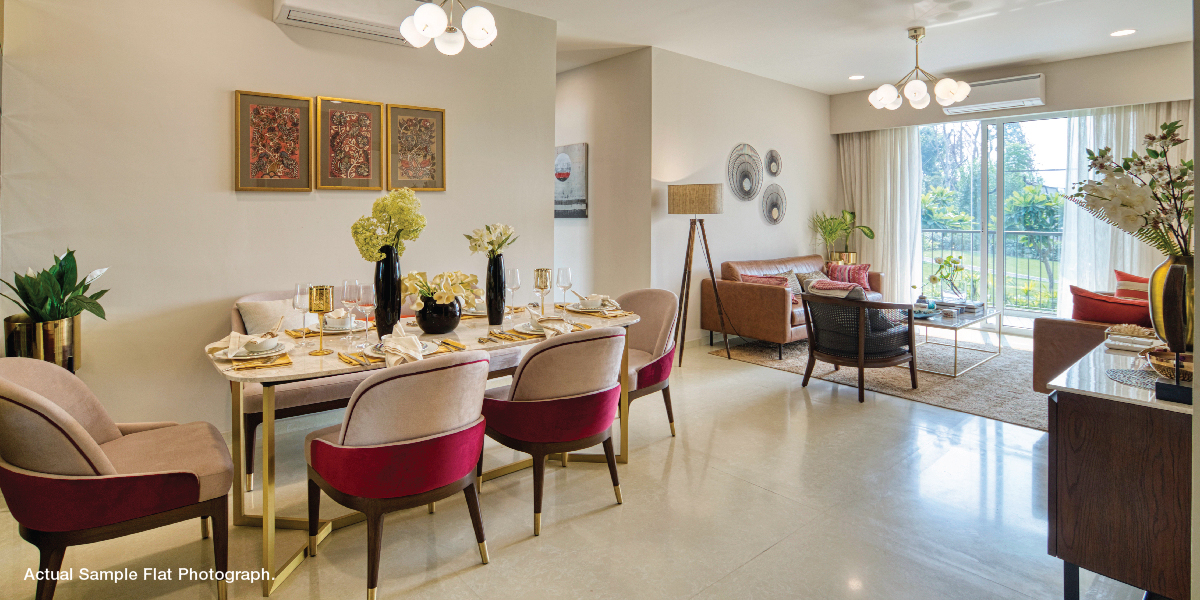 Godrej Woods Noida Flat Dining Area