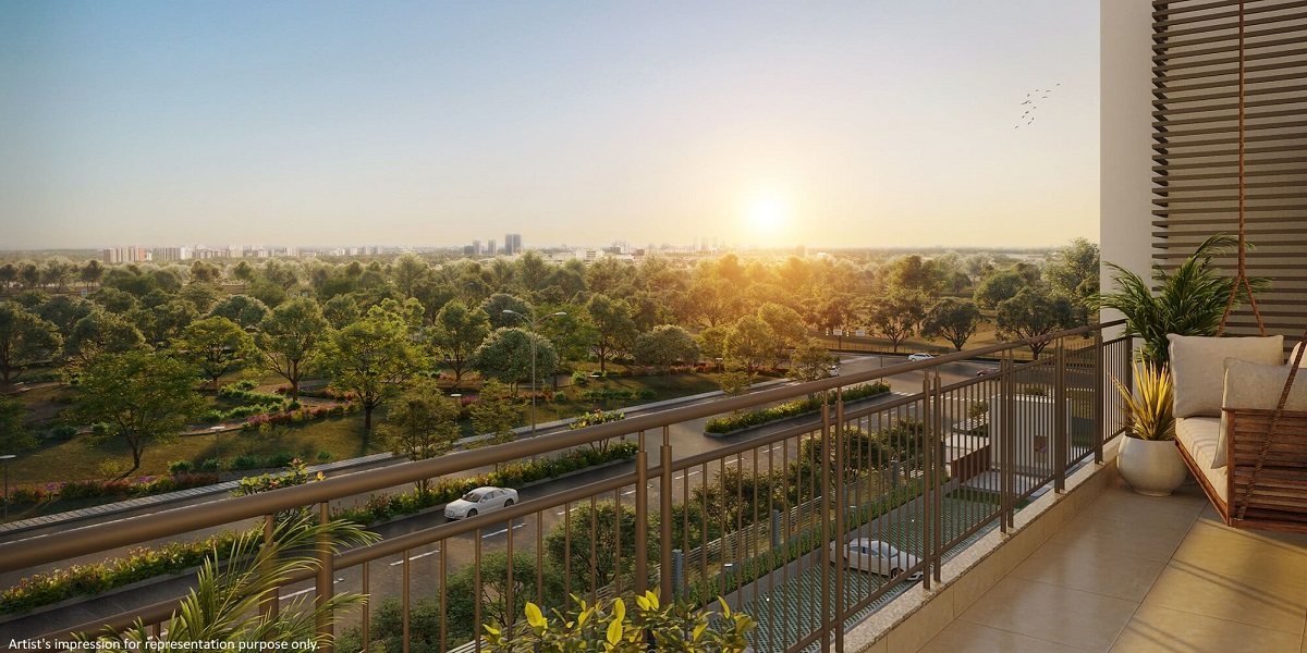 Godrej Woods Sector 43 Noida Balcony View