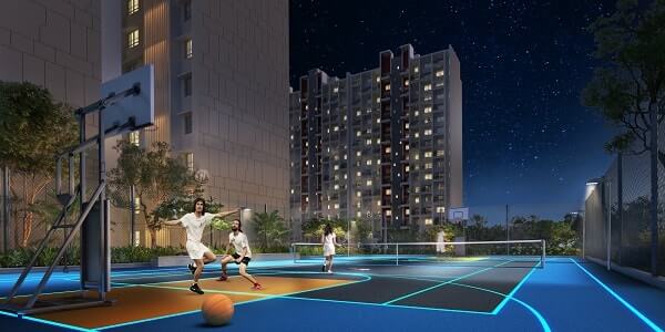 LED LIT Multipurpose Court