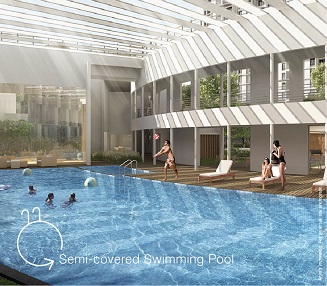 Semi-Covered Swimming Pool