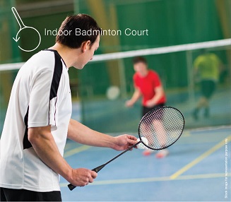 Indoor Badminton Court
