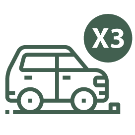 3 Car park per residence