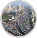 Links the two most crucial roads of Mumbai - Eastern Express Highway and Western Express Highway